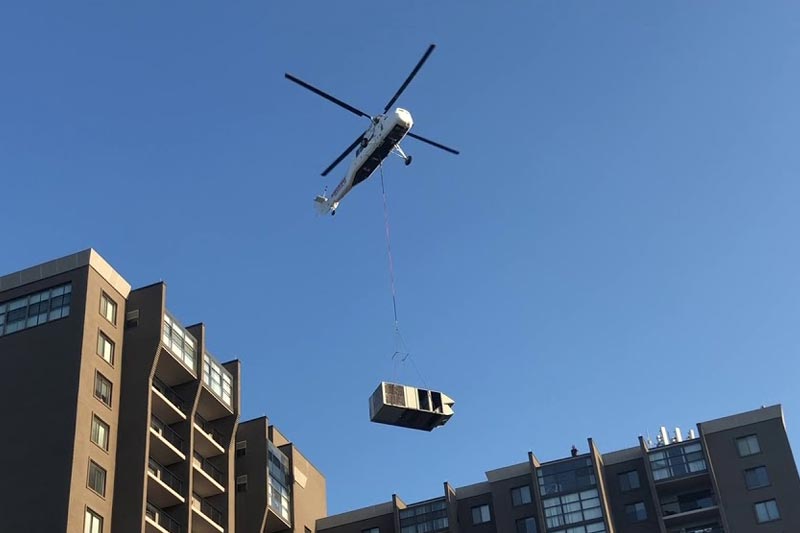 Helicopter HVAC Lift in Mobile